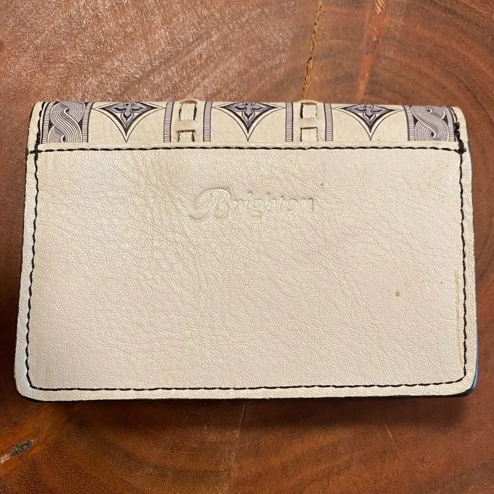 NEW Brighton white‎ ferlorenze credit card wallet